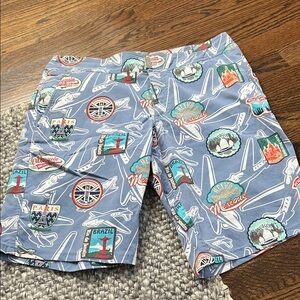 Travel-Themed Blue Vilebrequin Men's bathing suit